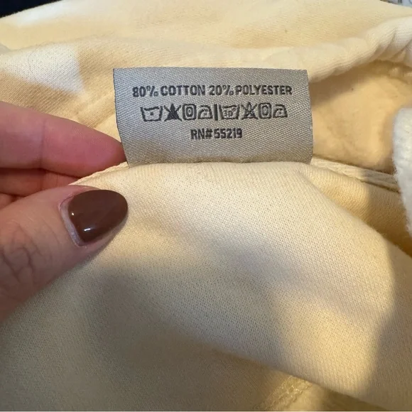 Official TAYLOR SWIFT The Eras Tour II Beige Pullover Hooded Sweatshirt Size L - Picture 8 of 8